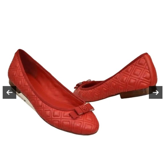 Red Quilted Ballet Flats tory burch - Picture 1 of 6
